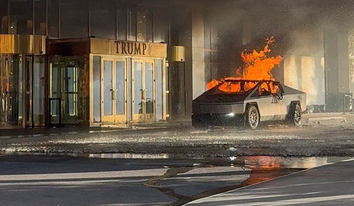 Tesla Cybertruck Explosion Outside Trump Hotel in Las Vegas